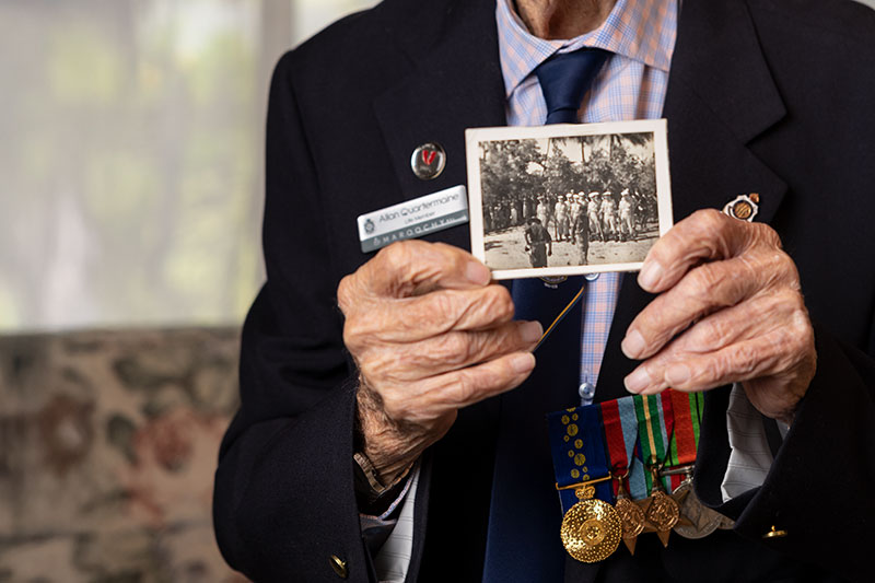 Both Quartermaine and Grimmer look back fondly on their Navy service