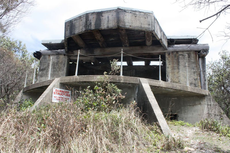 Fort Bribie, located on Ocean Beach on the north-eastern side of Bribie Island