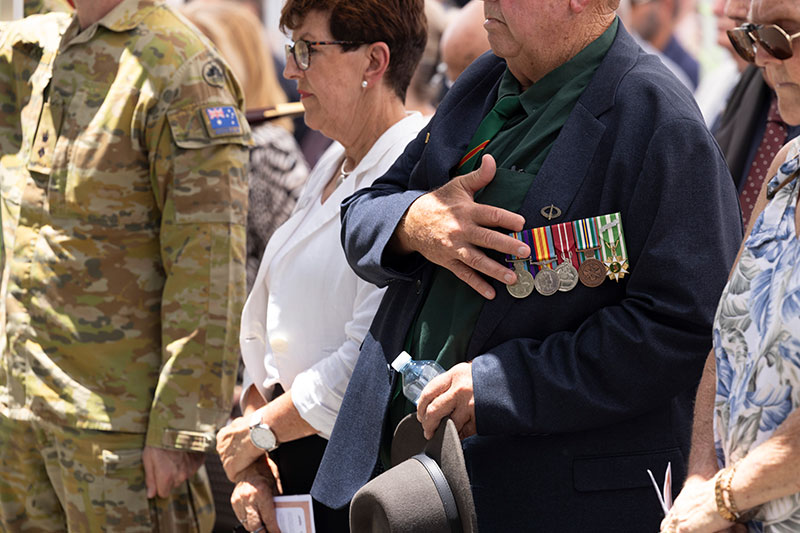 Veteran on Vietnam veterans day
