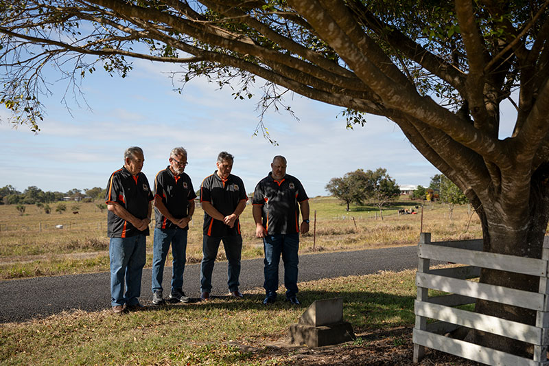 veterans paying tribute to private William Joseph Kerr