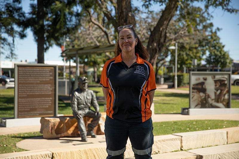 Margaret Stephenson is a member of the Moranbah RSL Sub Branch